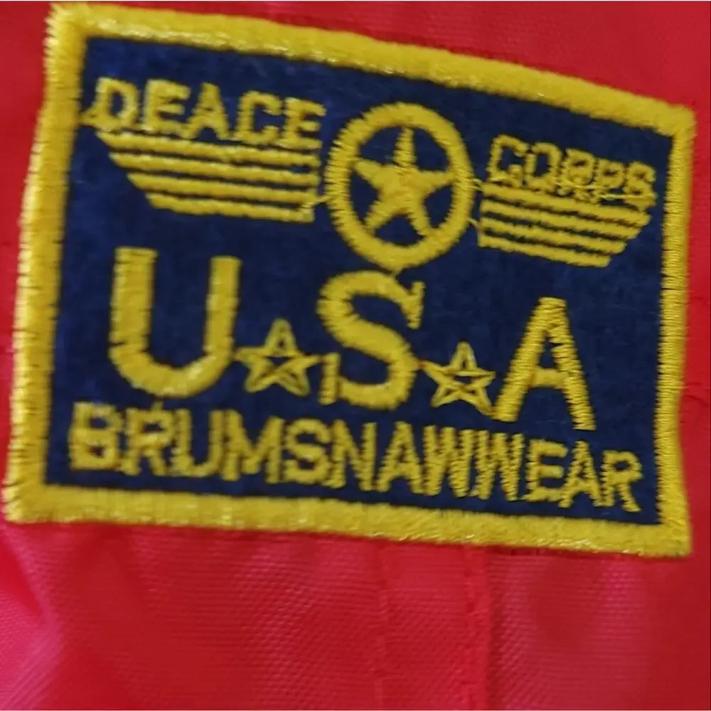 Dog Puffer Coat Top Gun XL Red, Fleece Lined Snap Buttons